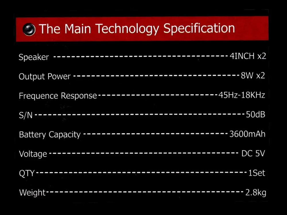 Колонка музична портативна Bluetooth ZQS4247 7978 (8) Одесса - изображение 2