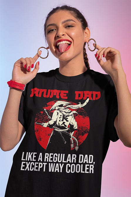 Футболка для мальчика аниме Аниме Дад Лике Регулар оверсайз (рост от 165 до 180 ) Черний AnimeJ0473m Днепр - изображение 2