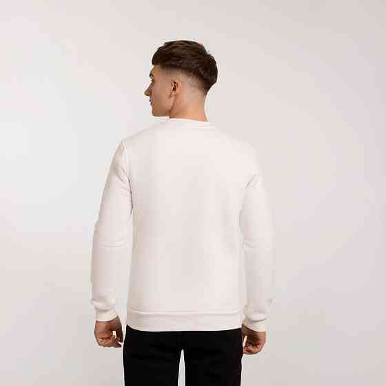 Світшот чоловічий однотонний молочний Pobedov 007 ЗИМА Київ