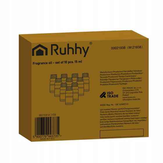 Ароматичні олії набір з 10 шт по 15 мл Ruhhy (21938) Нововолинськ