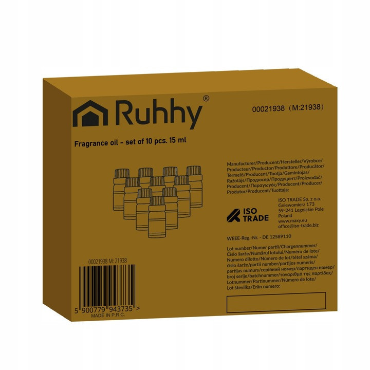 Ароматичні олії набір з 10 шт по 15 мл Ruhhy (21938) Нововолинськ - фото 6