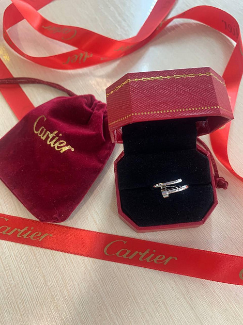 Кольцо Гвоздь посеребрение / Брендовое кольцо Cartier в красивой брендовой упаковке Одесса - изображение 7