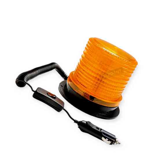 Мигалка желтая LED 12 24В, прикуриватель, магнит Elegant Мукачево