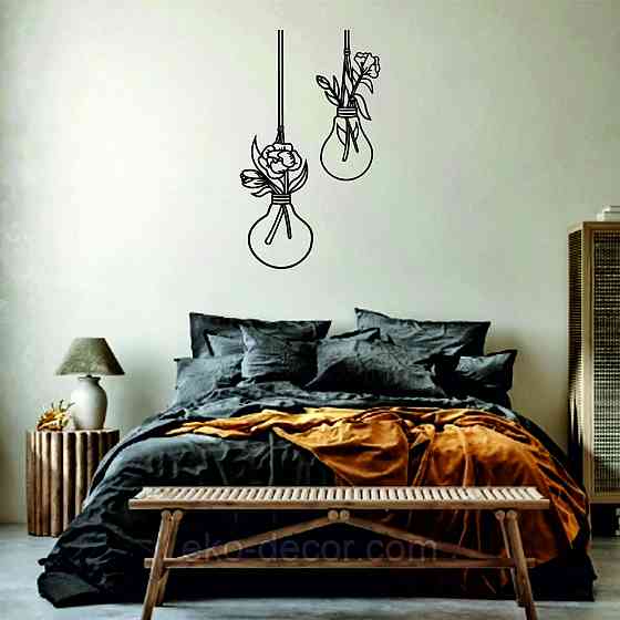 Декоративное настенное Панно «Лампочки», Декор на стену Киев