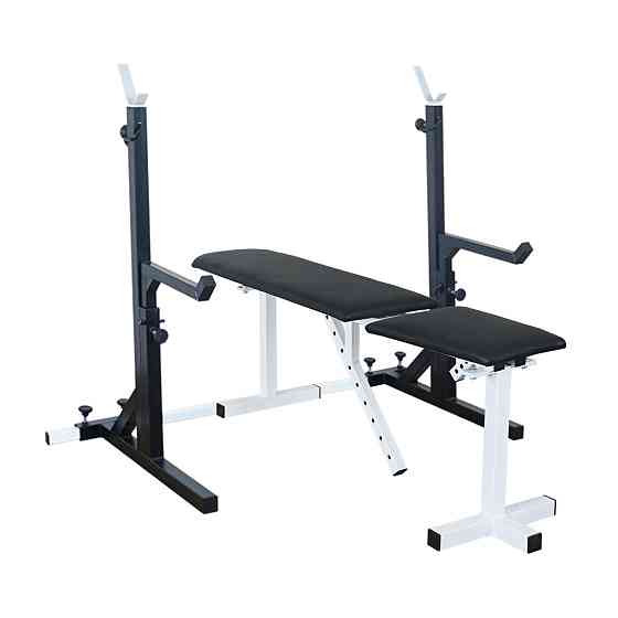 Скамья регулируемая для жима 30 на 30 мм + Стойки со страховкой 40 на 40 мм Киев