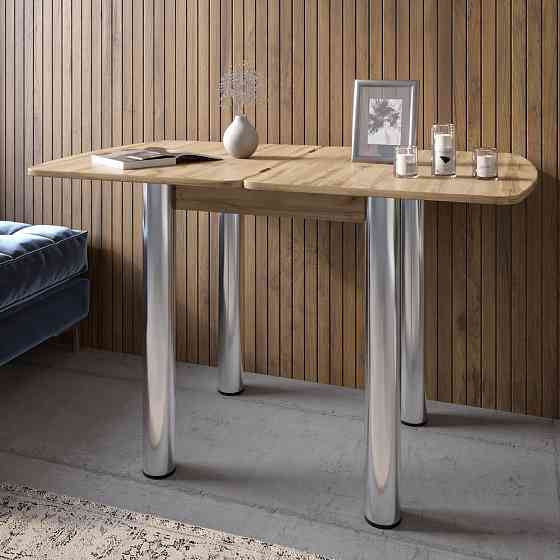 Обеденный стол раскладной LION Нота Мини Дуб Аппалачи 60x70/70x120 (LION-041294) Львов