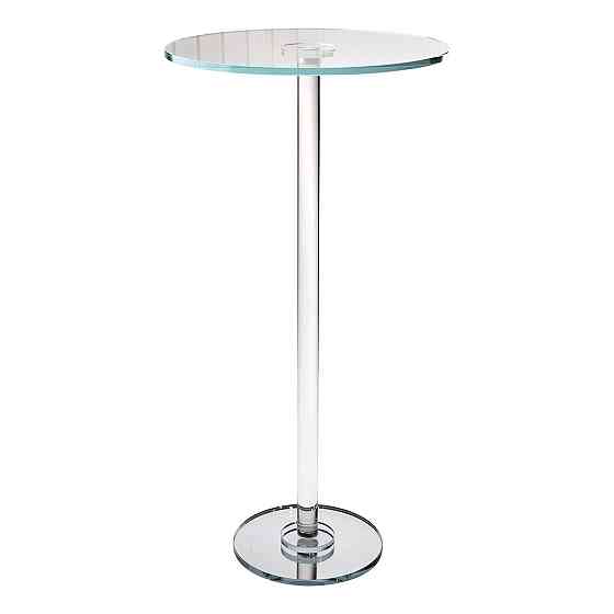 Yiwu Тортівниця скляна на високій ніжці 30×60 см кругла підставка для торта, капкейків HP-4-88M Коломия