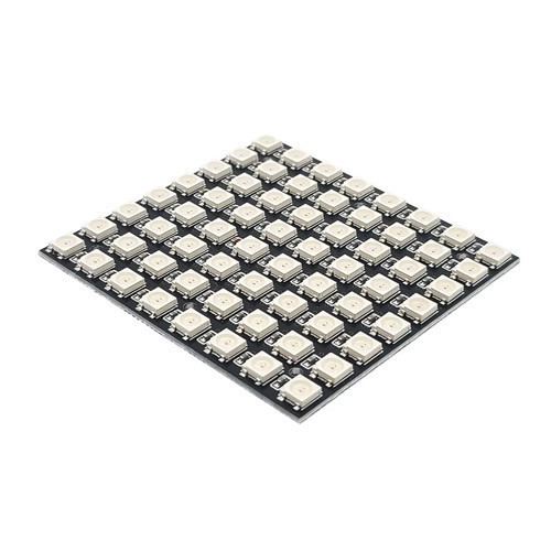 Матриця світлодіодна WS2812B 8x8 64 LED RGB адресна панель 5В 24 біт 256 рівнів SMD 5050 66x66 мм Київ - фото 1