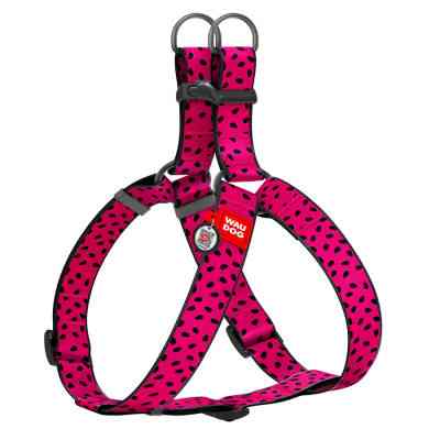 Шлей для собак WAUDOG Nylon с QR паспортом "Арбуз" пластиковый фастекс XL (324-0049) Винница