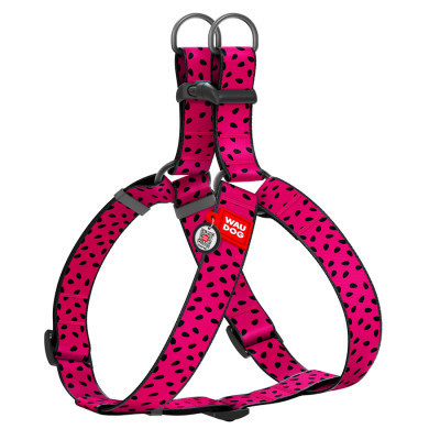 Шлея для собак WAUDOG Nylon з QR паспортом "Кавун" пластиковий фастекс XL (324-0049) Вінниця - фото 1