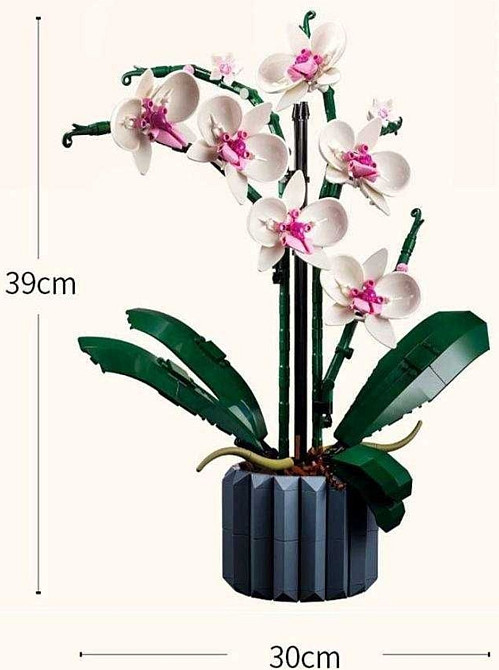 Конструктор орхідея квіти – 608 деталей, конструктор подарунок букет. Харків - фото 4