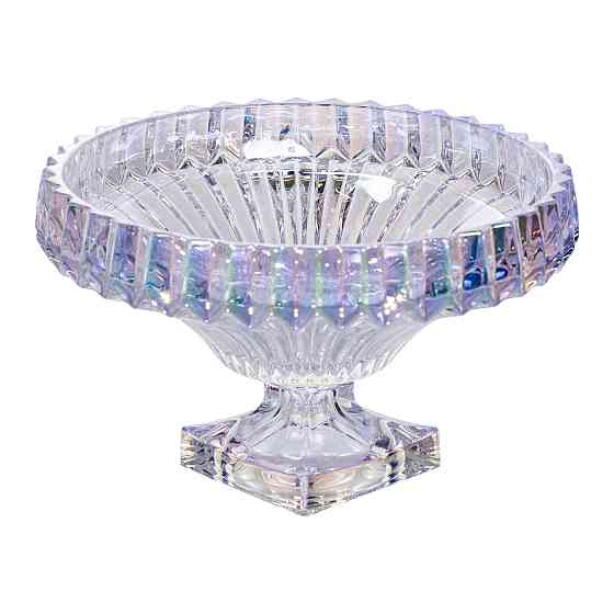 Стеклянная фруктовница на ножке Ø29 см Киев