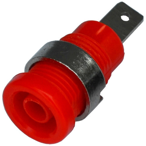 Гнездо акустическое Banan 4мм, монтажное, пластик, красное Полтава - фото 1