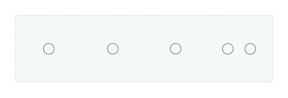 LIVOLO Рамка 4-постова для трьох 1-сенсорних та одного 2-сенсорного вимикачів (1-1-1-2) LIVOLO, Коломия - фото 2
