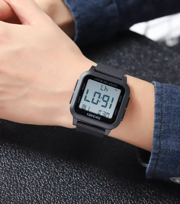 Чоловічий наручний годинник Skmei 1894 (Чорний з білим циферблатом) Вінниця - фото 8