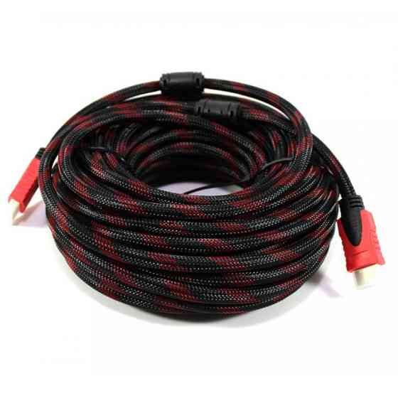 Кабель усиленный 5м переходник адаптер HDMI-HDMI папа-папа аудио видео шнур в обмотке RO-80 Львов