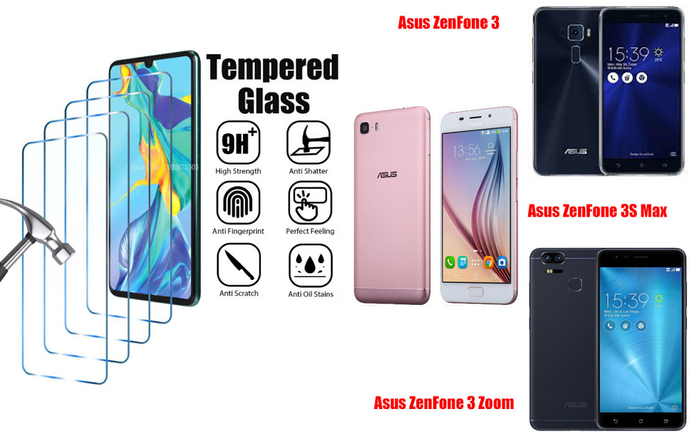 Защитное стекло ArmorGlass для Asus ZenFone 3, 3S Max, 3 Zoom – устойчивое к царапинам и ударам Киев - изображение 1