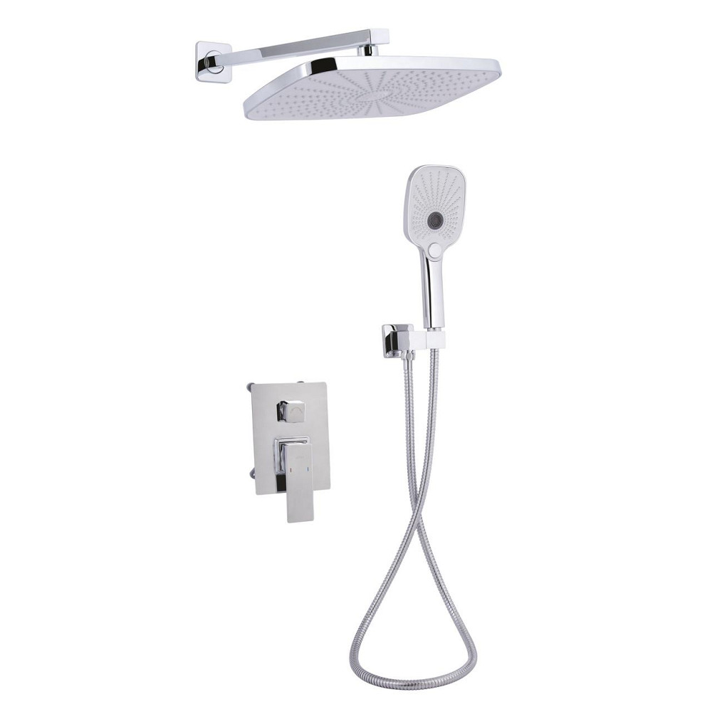 Душова система для душу Qtap Gemini прихованого монтажу на два споживачі QTGEM113CRM45696 CRM Київ - фото 1