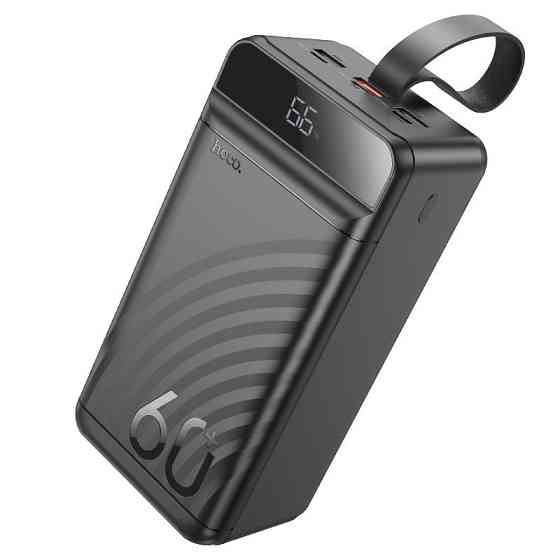Зовнішній акумулятор HOCO J123C Element 22.5W+PD20W fully compatible power bank with digital display(60000mAh) Black Київ