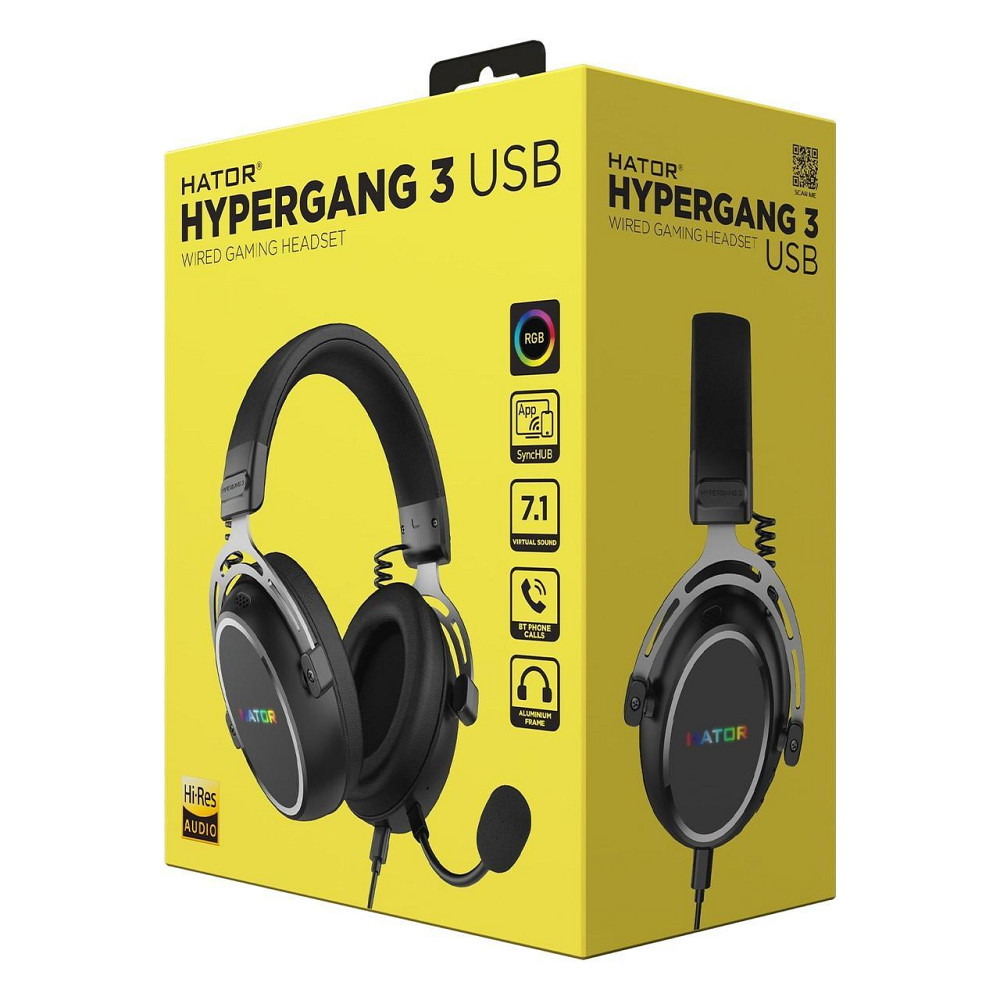 Гарнітура Hator Hypergang 3 Hi-Res Black (ESH50) ( Чорний ) Харьков - изображение 8