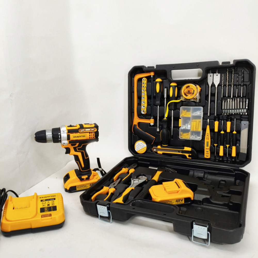 Шуруповерт с различными насадками и приспособлениями, Шуруповерт с набором сверл в кейсе OD-84 Львов - изображение 10