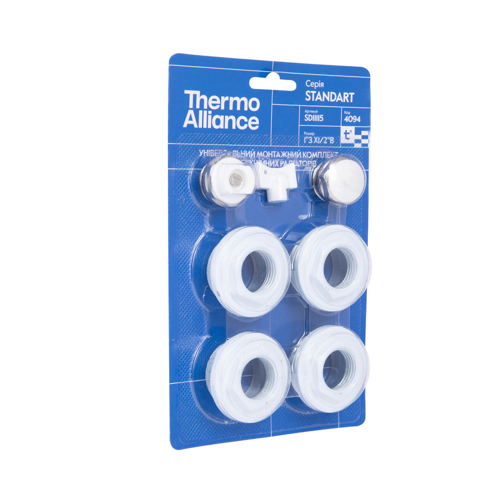 Комплект на радіатор Thermo Alliance Standart 1/2"х1" SD11115 Київ - фото 2