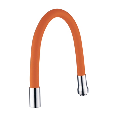 Гусак для кухні 3/4" силікон помаранч Aquatica Житомир - фото 1