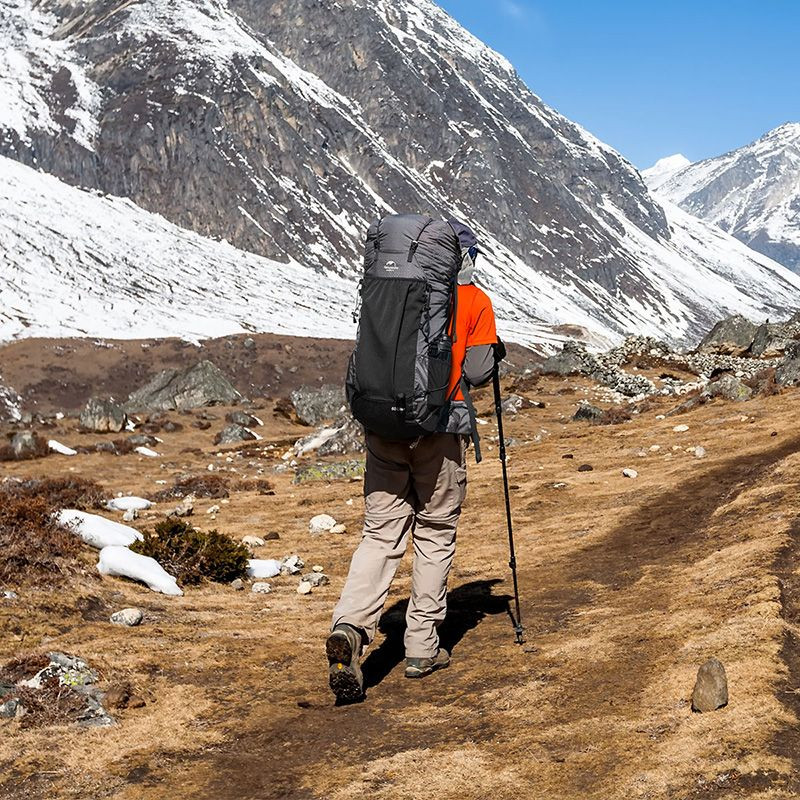 Рюкзак туристичний Naturehike Rock NH19BP095, 60+5 л, графіт в клітинку Киев - изображение 6