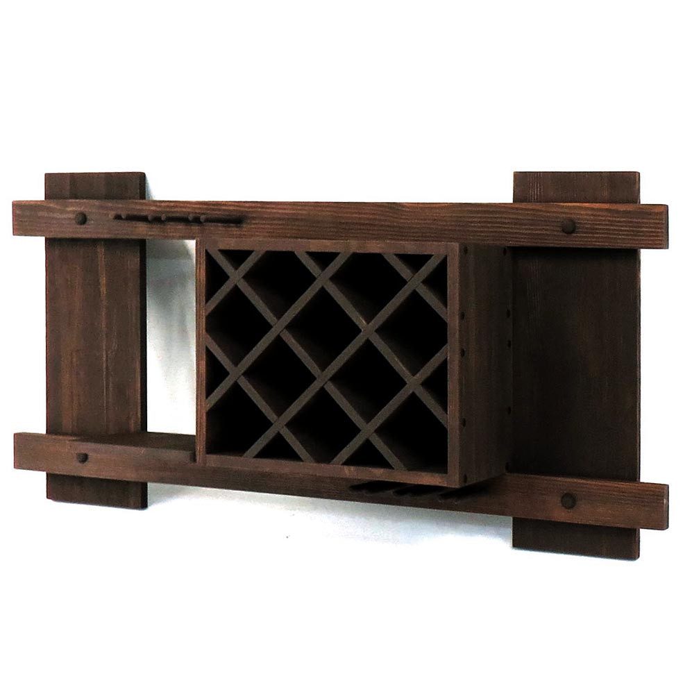 Настінна винна полиця "Майбара" капучино Миколаїв - фото 1