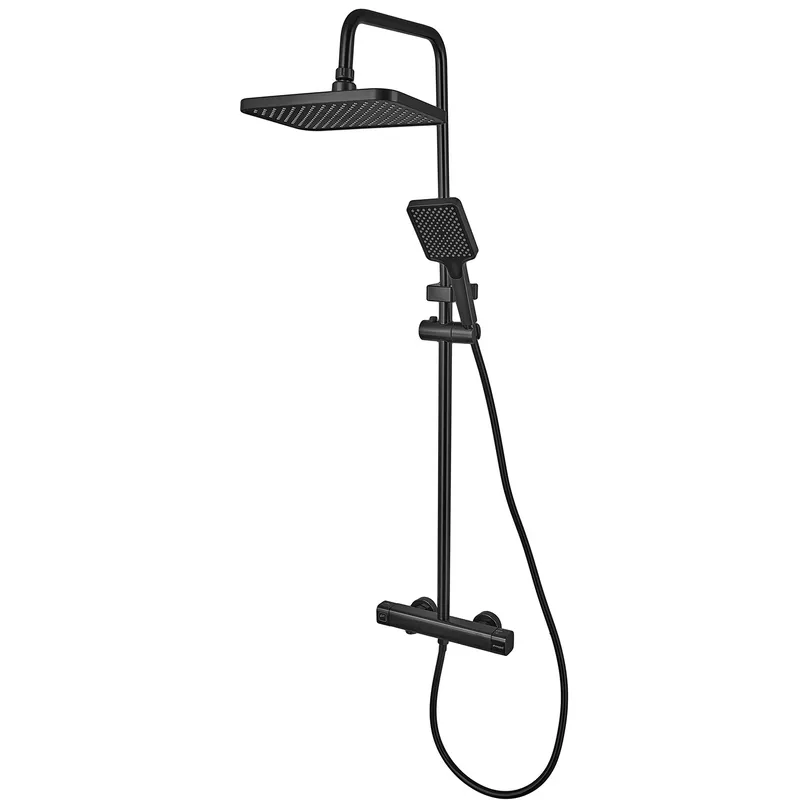 Душевая алюминиевая колонна Champion PBC-009-J BLACK с смесителем, 3 режима Харьков - изображение 1
