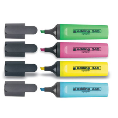 Набір маркерів Edding Набір текстових Highlighter 2-5 мм 4 шт Кольорові (e-345/4/SE) Вінниця - фото 1