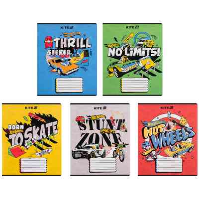 Зошит Kite Hot Wheels, 18 аркушів, лінія (HW25-237) Вінниця