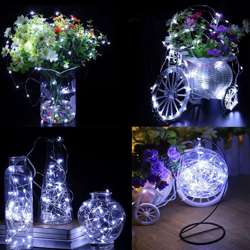 Гирлянда нить Роса от USB,50м,500LED + пульт,Холодный белый SBR Киев - изображение 6