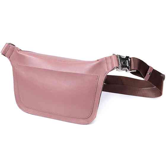 Цікава бананка для жінок з натуральної шкіри Бежевий (GRANDE PELLE) Київ