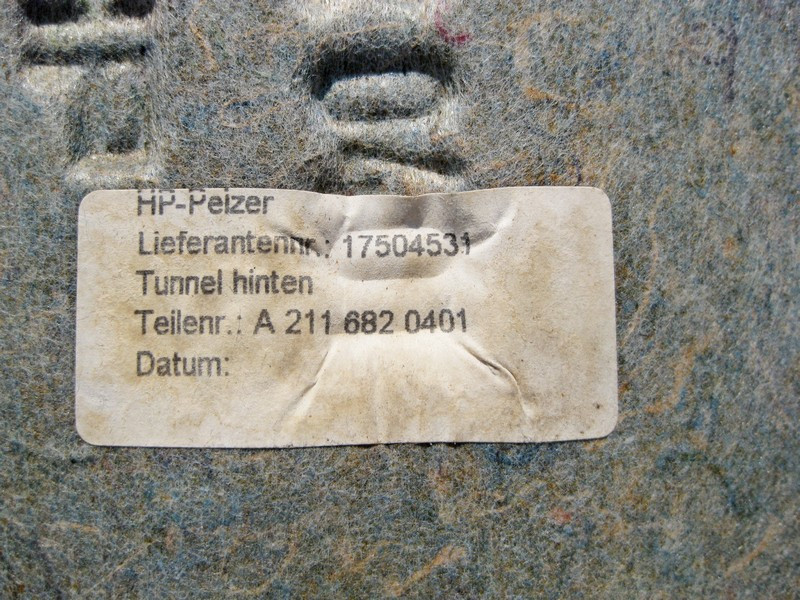 Mercedes-Benz  A2116820401 Шумоізоляція тунелю АКП задня зовнішня E-Class W211 CLS C219 Одеса - фото 3