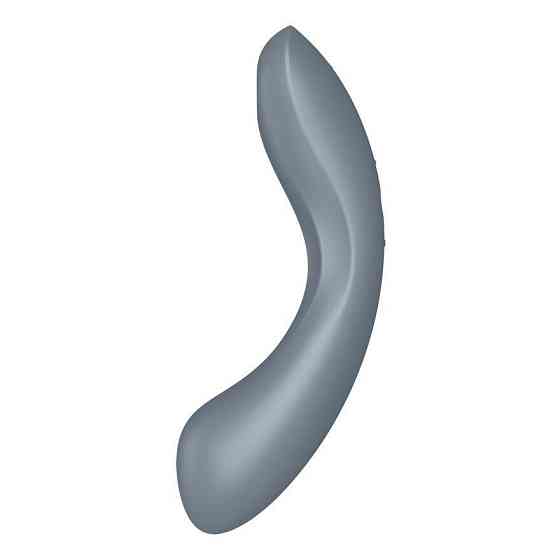 Вакуумний стимулятор з вібрацією Satisfyer Curvy Trinity 1 Bluegrey, іграшка 3в1 Sex Aura Київ