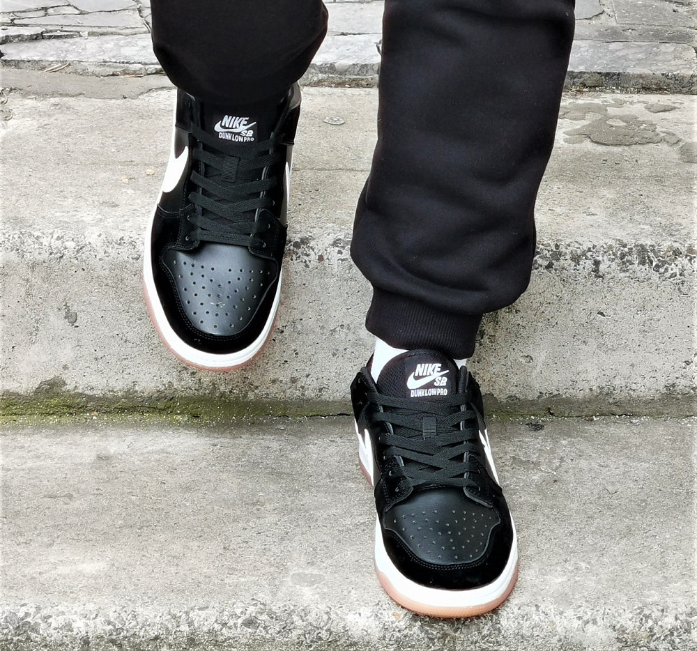 Кроссовки Nike Force Черные Мужские Форсы Кожаные Найк (размеры: 41) Днепр - изображение 8