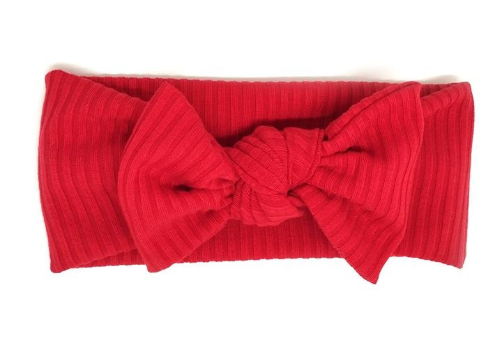 Трикотажна пов'язка на осінь весна червона Київ - фото 1