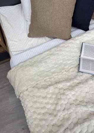 Плед-покривало 210х210 см (+-5см) Соти Кремовий (87-211) Київ