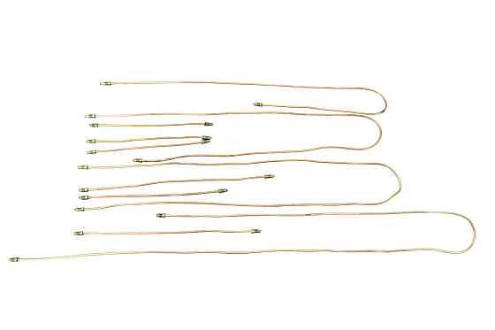 Трубки ГАЗ 2410 (д.5) (к-кт 10 шт) (Медь) тормозные Мукачево
