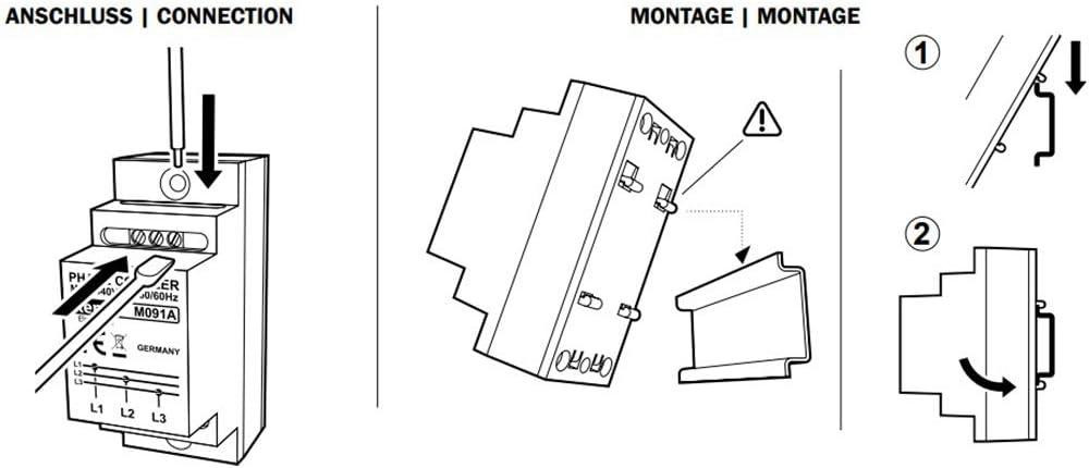 Соединитель DIN Kemo M091A белый трехфазный Powerline HomePlug 650 Мбит/с Ethernet клеммник трехфазный фазовый Киев - изображение 2