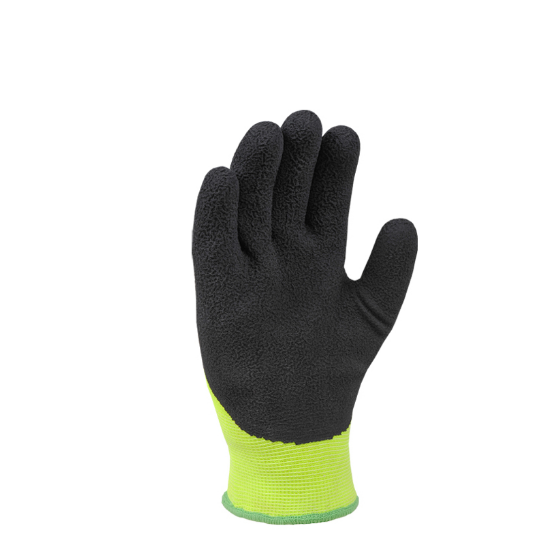 Рукавички 4566 утеплені трикотаж латексне покриття 3/4 облив р.10(XL) зелений ДКГ Житомир - фото 3