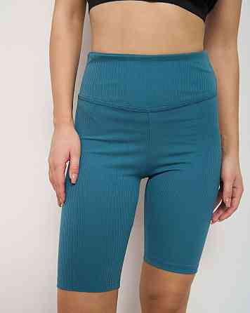 Велосипедки жіночі в рубчик Nicoletta 10075 S, Темно-бірюзовий Київ