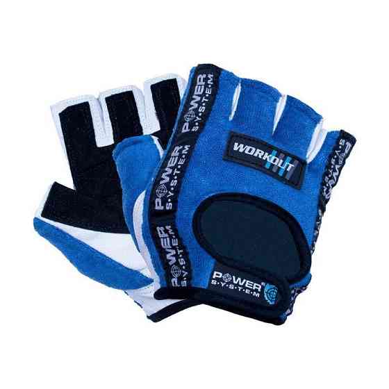 Рукавички для фітнесу Power System PS-2200 Workout Blue XXL Кам'янське