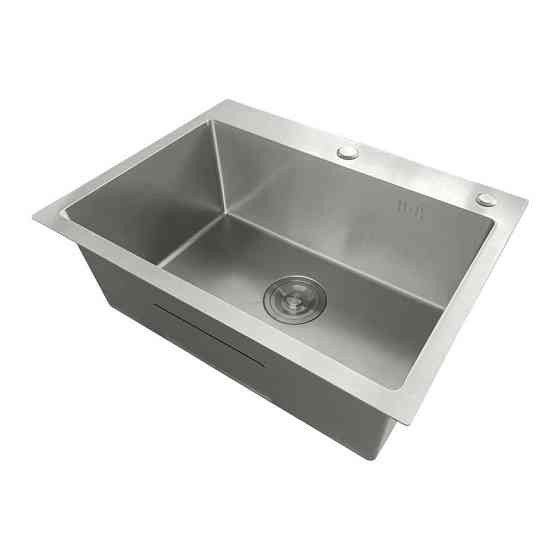 Кухонна мийка Mixxus MH5843 Micro Decor з нержавіючої сталі кольору нерж. (3.0/0.8) Харків