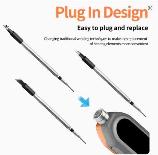 Паяльник акумуляторний M501 USB IRON 15 W 1400mA + 3 жала Сірий Вінниця