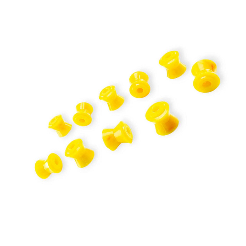 Втулка тяг 2101-2107, 2121 полиуретан желтый все большие (к-кт 10 шт) реактивных Мукачево - изображение 1