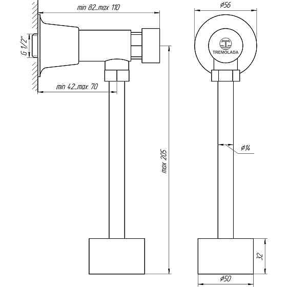 Кран-дозатор для пісуара TREMOLADA ТREMO 316 Киев
