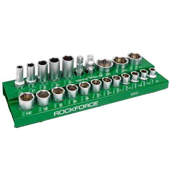 Набір шестигранних головок 1/2", 22 предмети ROCKFORCE RF-50221 Одеса