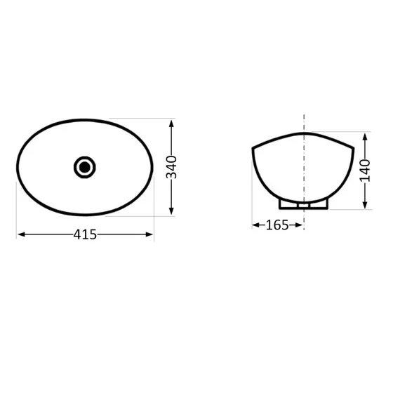 Раковина-чаша Qtap Dove 415x340x140 White QT06116062AW Київ